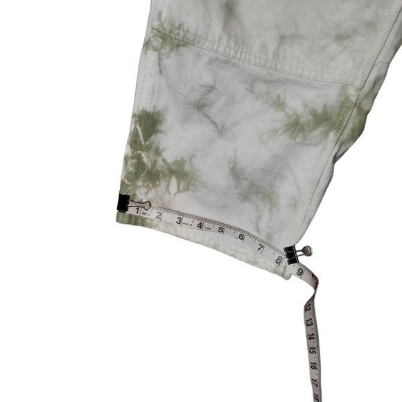 Lucky Brand High Rise Tie-Dye Jeans - Green and White - Picture 6 of 10